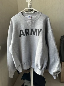 Vintage US Army Military Physical Fitness Uniform Sweatshirt L - Picture 1 of 12