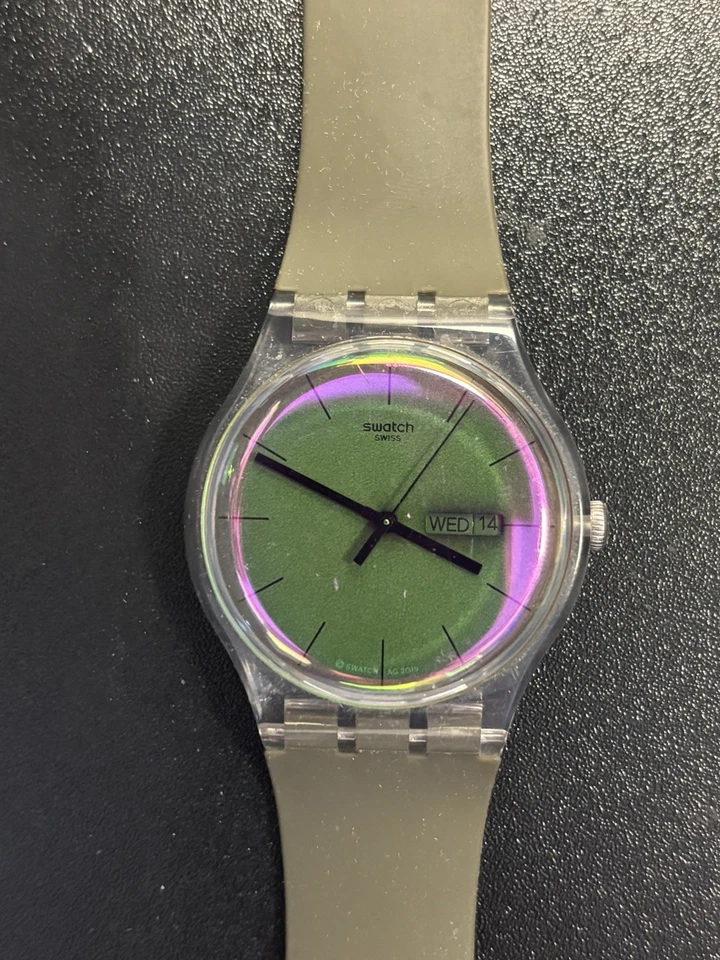 Swatch Army Green Mens Watch - Image 1 of 4