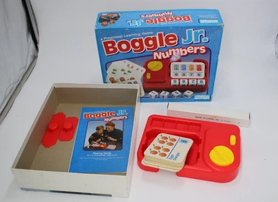 Boggle Jr. Numbers Parker Brothers 1992 vintage board game for kids - Image 1 of 4