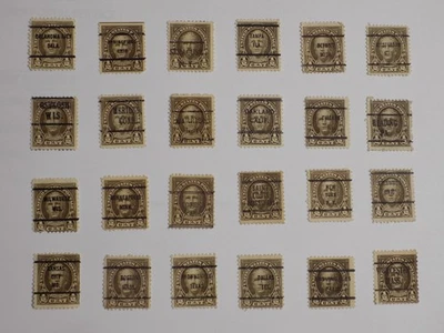 U S Coll'n de (24) usado Diffn't cities PRECAN. DEFIN-10-23-C*-1/2 C N. HALE Foto 1 de 2