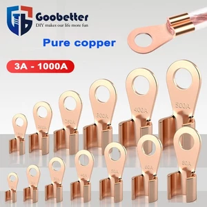 Open Cable Connector Wire Crimp Terminal Kit Copper Lug 3A 5A 10A 20A 30A ~1000A - Picture 1 of 9