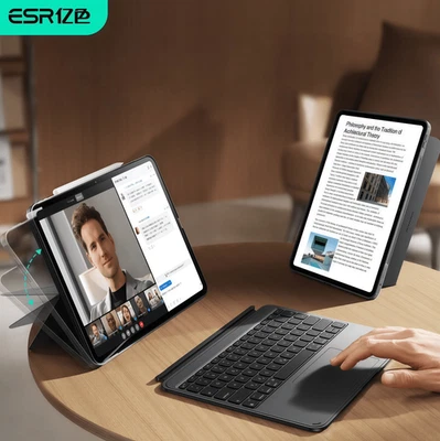E-SR iPad Pro 11 Keyboard Case with Stand, 2025/2024 11" Magnetic Detachable - Image 1 of 2
