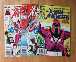 Run of *3* HTF Newsstand X-MEN VS. AVENGERS (1987 Mini-Series) #2, 3, 4 (NM-) - Picture 1 of 8