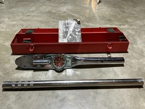 Snap-on Torqometer TE-602-L 3/4” DR 600 FT LBS Vtg Torque Wrench W/ Light Bulb - Picture 1 of 12