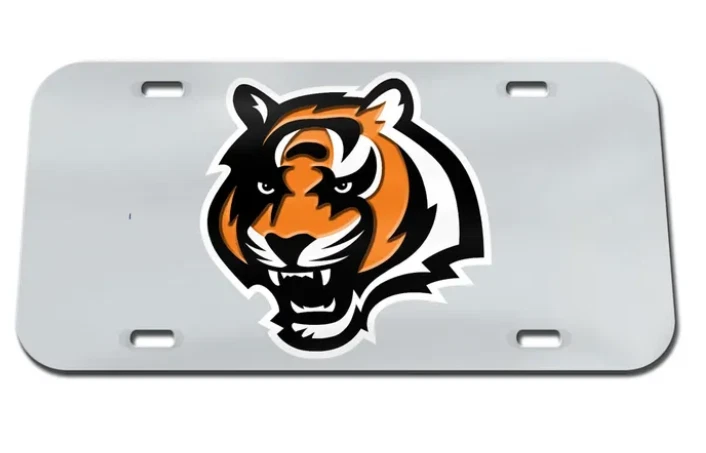 Cincinnati Bengals NFL Laser Tag License Plate  Glitter  Face *NEW* - Image 1 of 1