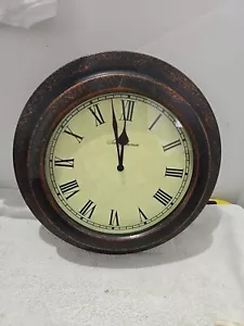 Seth Thomas Round Gallery Wall Clock In Working Condition (A52) - Picture 1 of 3