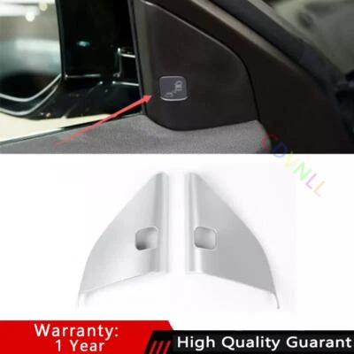 Cubierta triangular delantera poste interior de coche plateado mate para Acura TLX 2015-2022 Foto 1 de 4