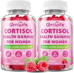 2 Pack Cortisol Supplements for Women, Sugar-Free Health Gummies 120 Gummies - Picture 1 of 10