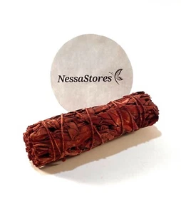 NessaStores CA White Sage + Dragon's Blood Smudge Stick Paquete de 4" (1 pieza) #JC-160 - Imagen 1 de 4