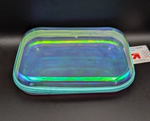 *NUEVO CON ETIQUETAS* ESTUCHE PARA LÁPICES TARGET CON CREMALLERA DE LADOS DUROS IRIDISCENTE TRANSPARENTE Y SUPERIOR - Imagen 1 de 4