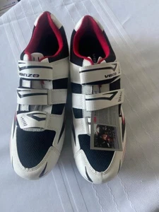VENZO Bicycle Men's Road Cycling Riding Shoes-3 Straps With Paddles. US Size 11 - Picture 1 of 9