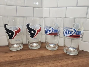 Set di 4 bicchieri da birra Houston Texans Miller Lite NFL - Foto 1 di 9
