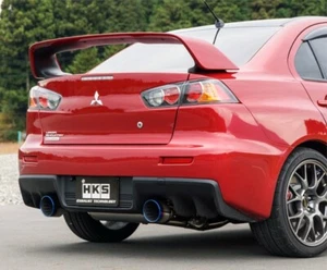 HKS Super Turbo Muffler Exhaust For: Mitsubishi Evolution Lancer 10 X (07-15) - Picture 1 of 2