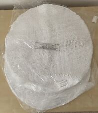 Crate & Barrel White Reversible Bath Rug 24 IN/61 CM Round 100% Cotton Lot Of 2