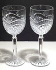 2 WATERFORD CRYSTAL ARTISAN WINE GLASSES  8 3/8" ~ DISCONTINUED (2003-2007)