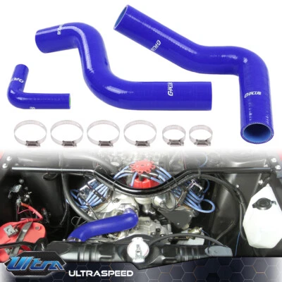 Manguera de radiador de silicona apta para Ford Mustang Cobra Shelby 289-302 1964-1968 3 capas Foto 1 de 4