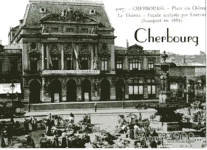 CP - Cherbourg - Années 1900 - Place du Château - le théâtre - Imagen 1 de 1