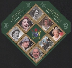 Islas Cook 2012 - Mi-N.o 1730-1735 ** - Estampillada sin montar o nunca montada - Hoja ZDR - Queen Elizabeth - Imagen 1 de 1