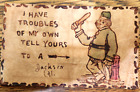 Leather Postcard Tell Your Troubles to A Cop With A Billy Club In Jackson CA