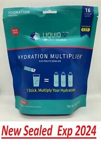 Liquid I.V. Hydration Multiplier Electrolyte Drink Mix Strawberry 16 Packets 