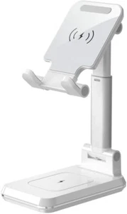 Multifunctional Bracket T6 2 in 1 Portable Folding Stand Wireless Charging-White - Picture 1 of 5