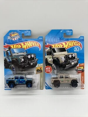 Hot Wheels Zamac 15 LAND ROVER DEFENDER CABINE DUPLA #14 & #31 Bronzeado (lote de 2) - Imagem 1 de 4