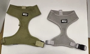 Hug My Pet Dog Harness 1 Small Gray And 1 Medium Green Dog Harness Lot Of 2 - Picture 1 of 4