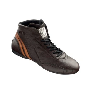 Rally Race Racing Shoes OMP CARRERA Vintage (FIA Approved) dark brown - size 45 - Picture 1 of 1