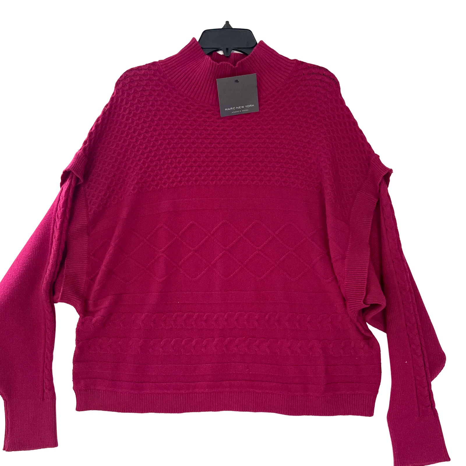 Marc New York, Andrew Marc, Womenu0026#039;s Sweater, Red Plum, Size L, Long  Sleeves | eBay