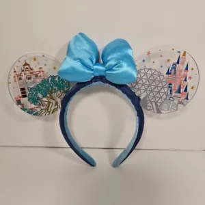 Disney World 4 Park RARE Minnie Ears Light Up Works Epcot Magic Animal Kingdom - Picture 1 of 5