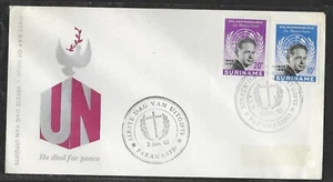 SURINAM 1962 FIRST DAY COVER MEMORIAM FOR DAG HAMMARSKJOLD - Picture 1 of 1