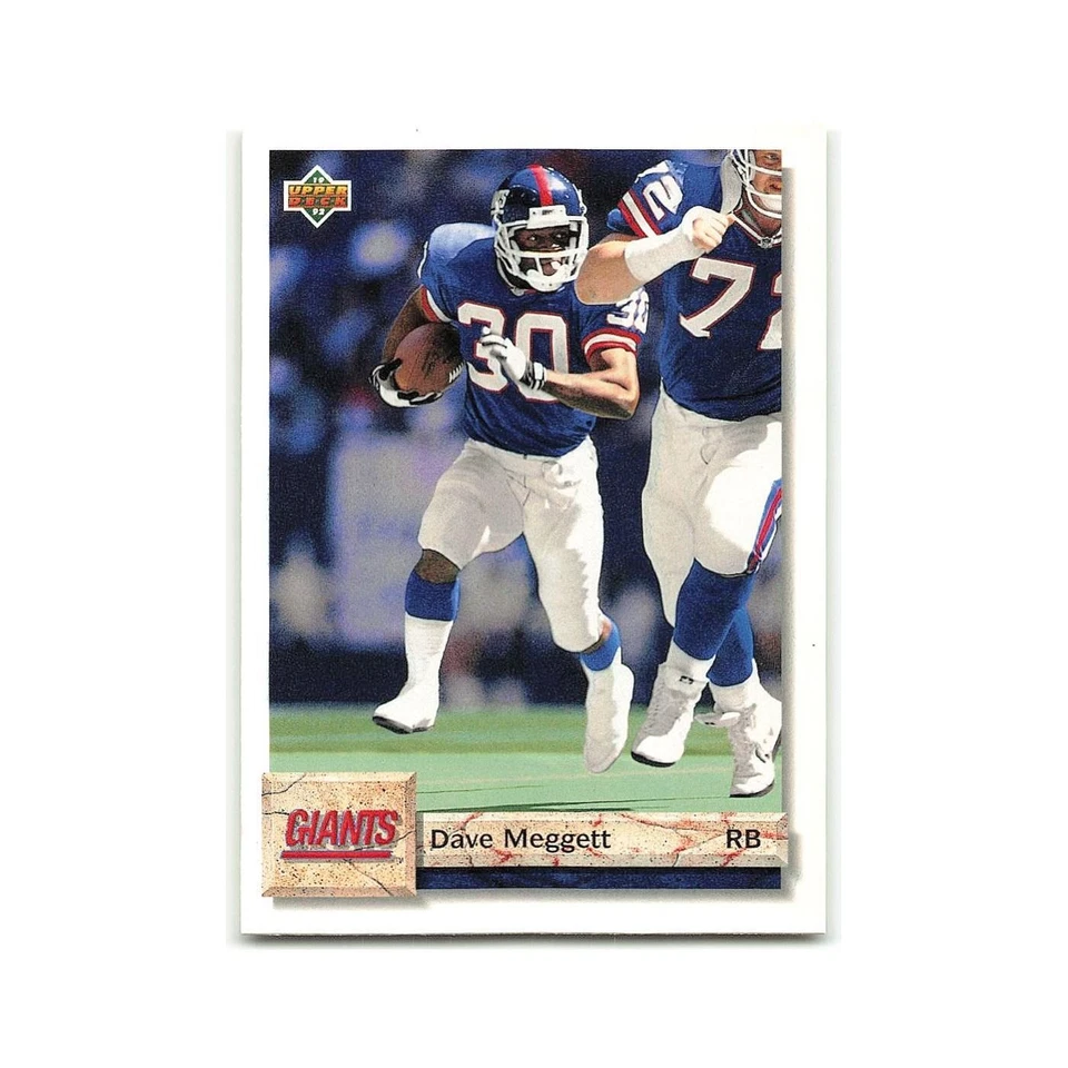 Dave Meggett 1992 Upper Deck #265 New York Giants Football Card NM - Image 1 of 3
