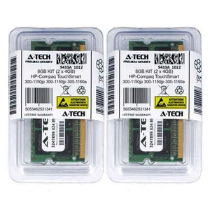 8GB KIT 2 x 4GB HP Compaq TouchSmart 300-1150jp 300-1160a PC3-8500 Ram Memory - Picture 1 of 1