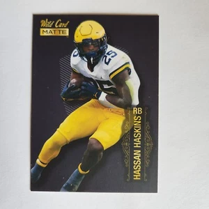 π Hassan Haskins 2022 Wild Card Black Matte Rookie Card Michigan MUST π - Picture 1 of 2