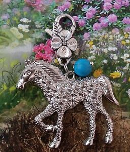 Pendentif cheval turquoise indigène Spirit porte-clés porte-clés fermeture éclair cadeau Appaloosa