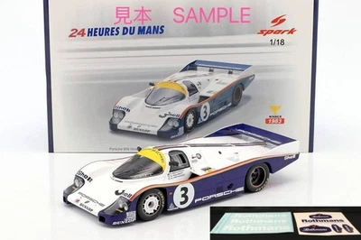 Modellino auto pressofuso Spark 1/18 Porsche 956 Le Mans 24H 1983 Winner #3 - Immagine 1 di 4