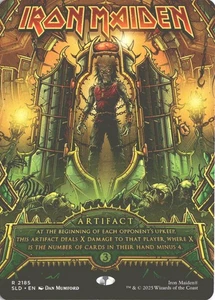 MTG Iron Maiden (2185) *Rainbow Foil* Secret Lair: Iron Maiden MT/NM Free Ship - Picture 1 of 2