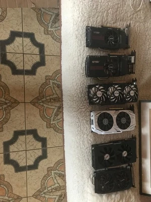 lot of 6 gpu: gtx 1060, rx470 8gb, and others - Image 1 of 2
