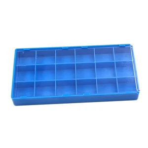 18 Grids Watch Tiny Parts Repair Acc Storage Box Plastic With Dust Cover - Picture 1 of 6