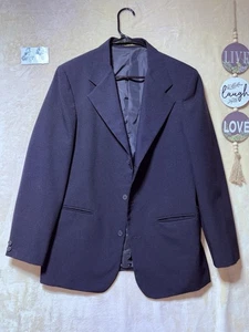 Amherst Collection Mens Blazer Navy Blue Suit Jacket Size 20 - Picture 1 of 10