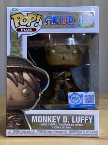 Funko Pop Plus One Piece Monkey D Luffy 1900 Estatua Bronce Figura Exclusiva - Imagen 1 de 2