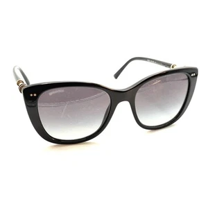 Bvlgari 8220 501/8G Black Cat Eye Sunglasses Gray Lens 54-18 140 Italy Women - Picture 1 of 12