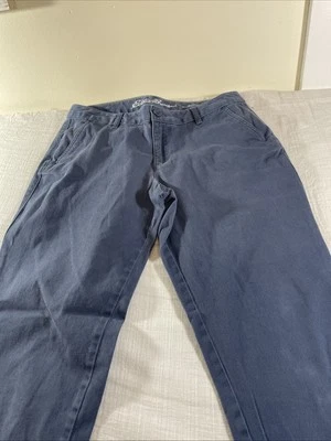 Pantalones de pana Eddie Bauer para mujer 6 azul marino calce novio relajado Foto 1 de 4