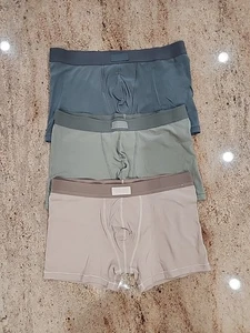 Neu Herren SKIMS 3er Set Baumwollmischung Boxershorts 3" Größe XL  - Bild 1 von 4