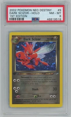2002 Pokemon Neo Destiny #9 Dark Scizor Holo 1st Edition PSA 8 NM-MT - Image 1 of 2