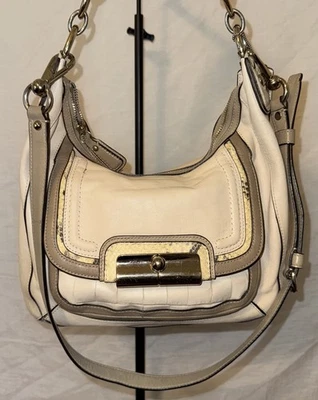 COACH Kristin Spectator Cream Leather Shoulder Bag/Crossbody/Hobo Bag - 16803 - Image 1 of 4