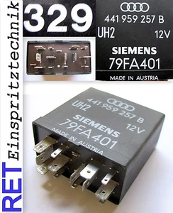 Relais Nr 329 SIEMENS UH2 79FA401 VAG 441959257B Fensterheber original  - Picture 1 of 3