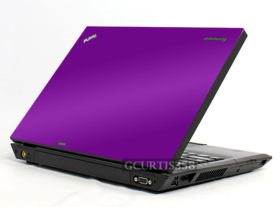 PURPLE Vinyl Lid Skin Cover Decal fits IBM Lenovo Thinkpad T400 Laptop - Image 1 of 1