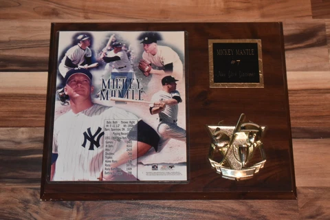 Mickey Mantle Wall Plaque 15" x  12" photo file 1999 Cover