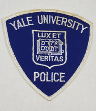 YALE UNIVERSITY, NEW HAVEN, CT. CONNECTICUT COLLEGE CAMPUS POLICE SHOULDER PATCH